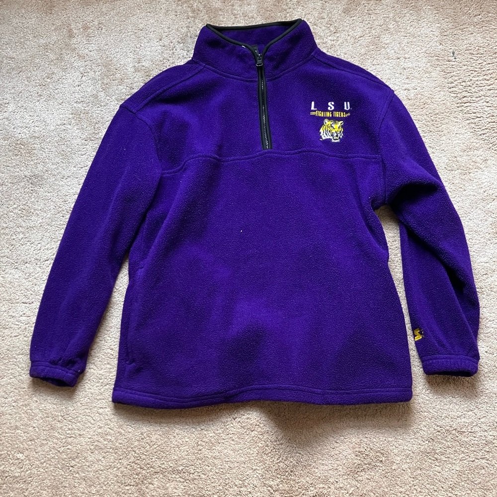 Zip up LSU 🤍💛💜 jacket